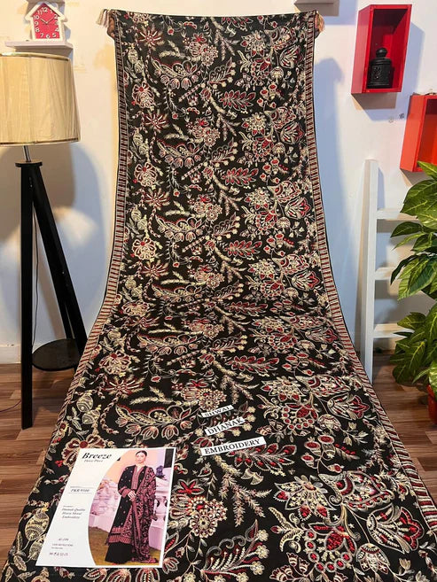 Fully Embroidered 3PC Dress With Heavy EMB Shawl - RC19