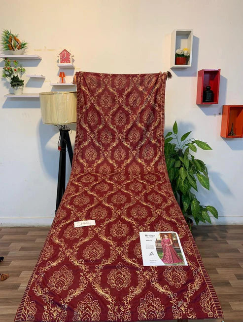 Fully Embroidered 3PC Dress With Heavy EMB Shawl - RC3