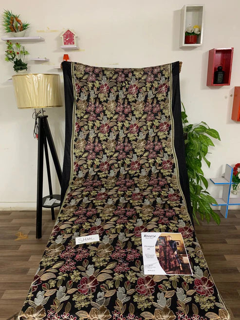 Fully Embroidered 3PC Dress With Heavy EMB Shawl - RC18