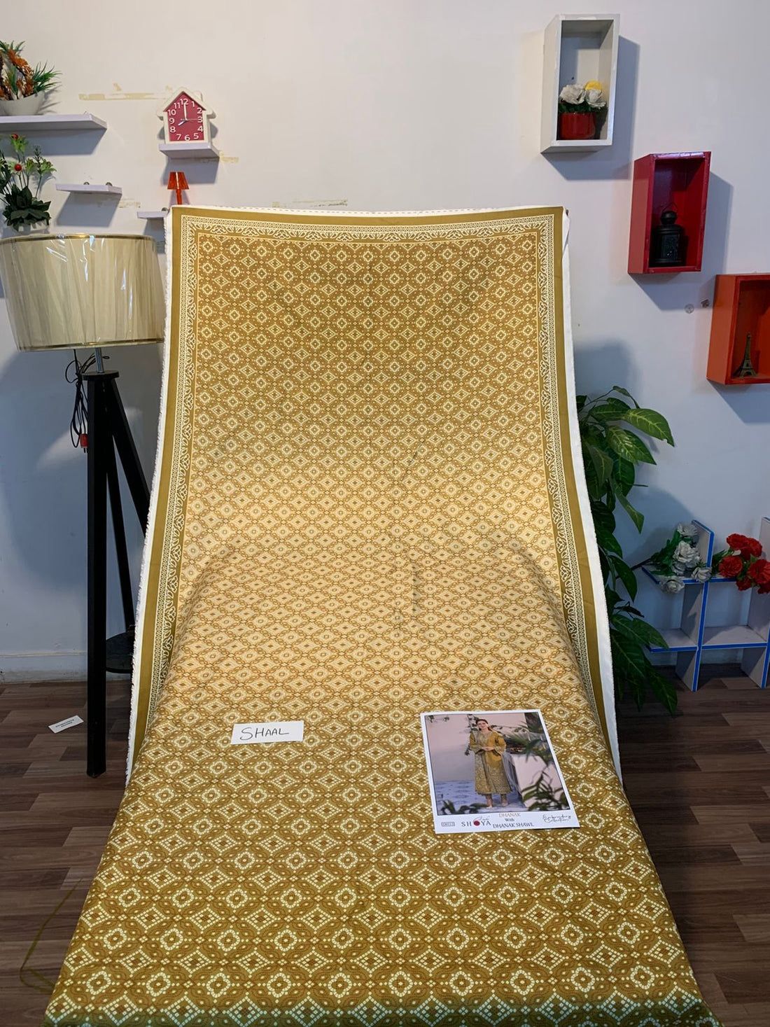 Fully EMB 3PC Dhanak Unstitched Winter Dress With EMB Shawl - RC103