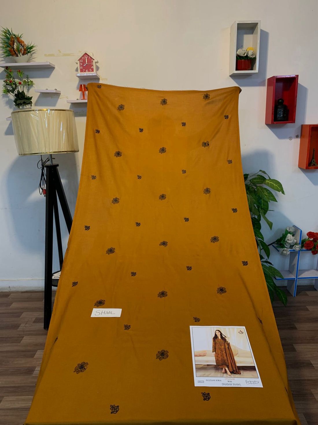 Fully EMB 3PC Dhanak Unstitched Winter Dress With EMB Shawl - RC102