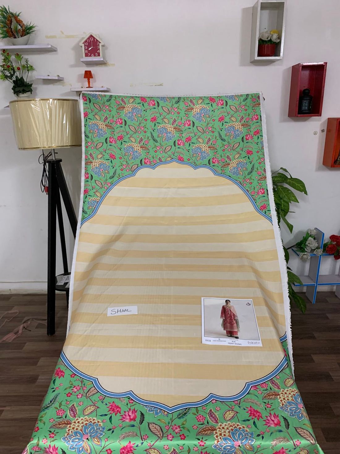 Fully EMB 3PC Dhanak Unstitched Winter Dress With EMB Shawl - RC105