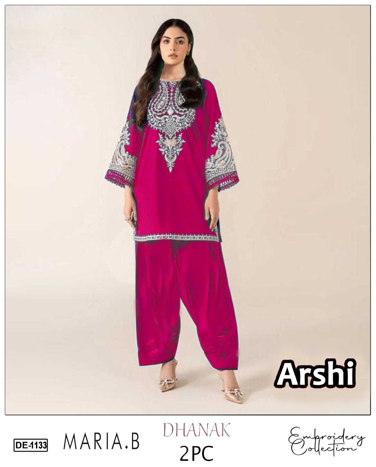 WINTER COLLECTION Dhanak Embroidered Shirt 3.0 Yards Embroidered Sleeves D-213