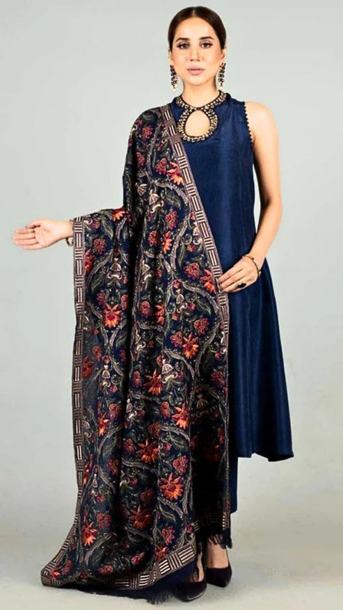 Fully Embroidered 3PC Dress With Heavy EMB Shawl - RC4