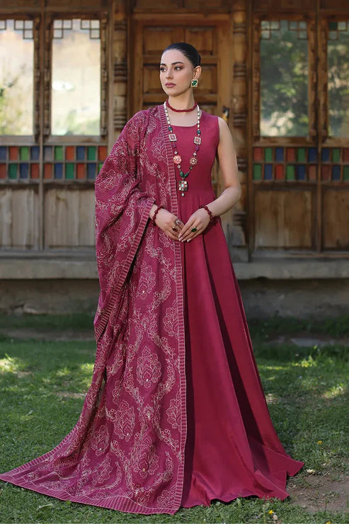 Fully Embroidered 3PC Dress With Heavy EMB Shawl - RC3