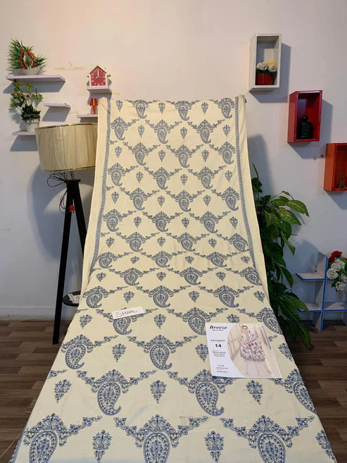 Fully Embroidered 3PC Dress With Heavy EMB Shawl - RC2