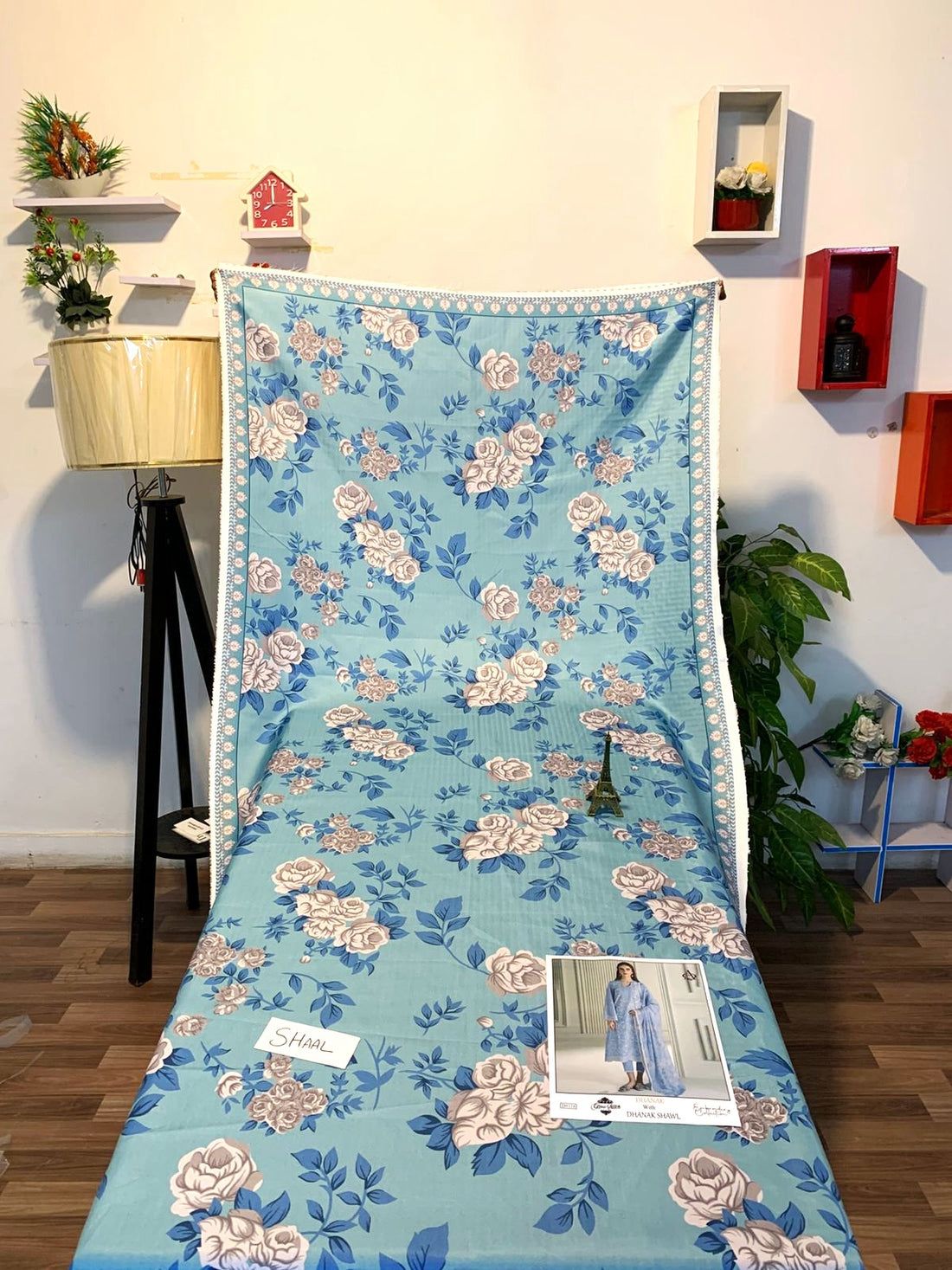 Fully EMB 3PC Dhanak Unstitched Winter Dress With EMB Shawl - RC107