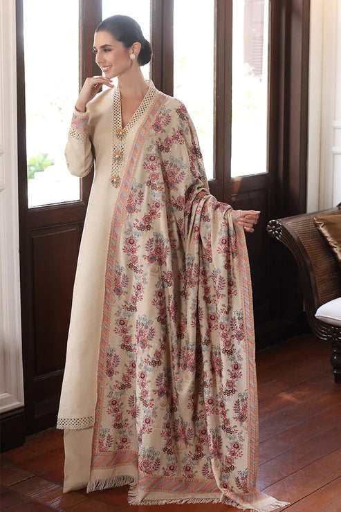 Fully Embroidered 3PC Dress With Heavy EMB Shawl - RC7